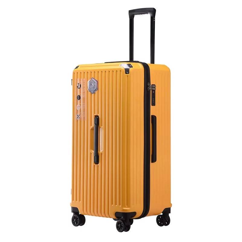 Resväska med kodlås, 360° roterande hjul - 65cm / Orange