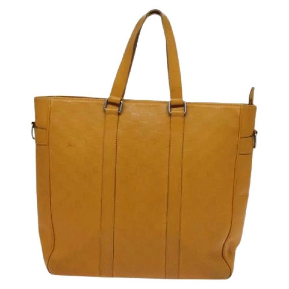 Louis Vuitton Vintage Pre-owned Tadao Håndtaske - Vintage - Dame - Gul - ONE SIZE - Læder