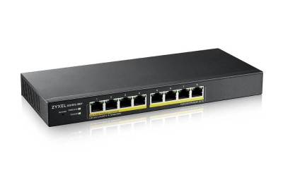 Zyxel GS1915-8EP, 8-port Gigabit, 8xPoE+ 802.3at, 60W, VLAN, Nebula
