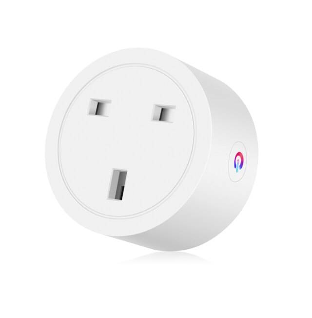 Eu us uk plug tuya smart life app wifi trådlös fjärrkontroll smart uttag adapter röststyrning uttag ström arbete alexa google home - Uk-kontakt
