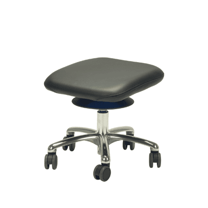 Ergonomisk benstøtte til to ben højdejusterbar med justerbar tilt (Benskammel) - 39-47 cm - Dupper /glidere.