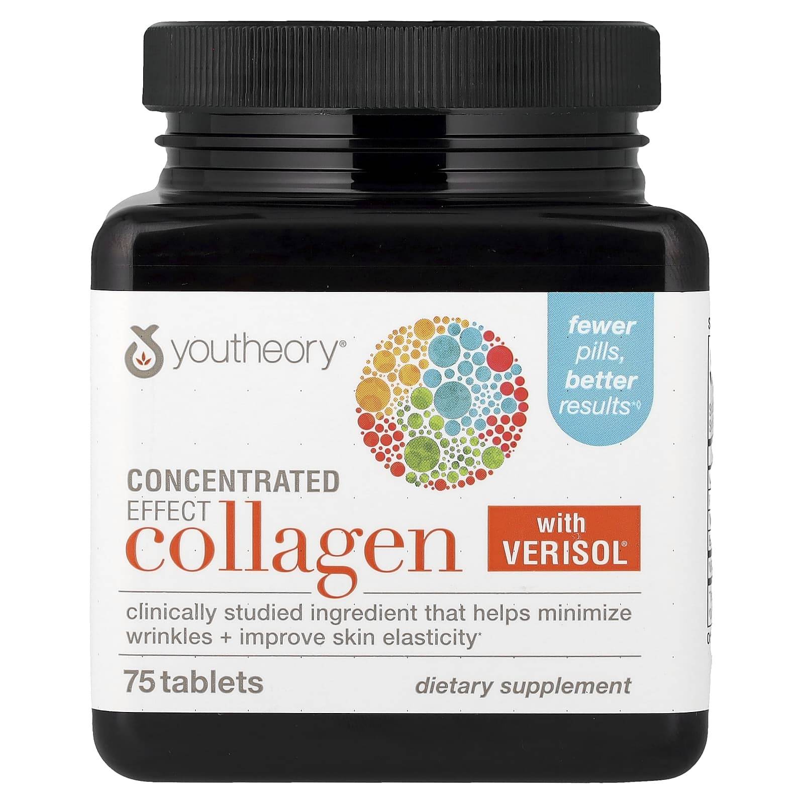 Youtheory, Koncentrerat Kollagen med Verisol®, 75 Tabletter