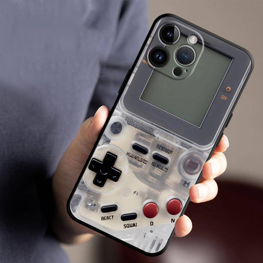 Case for iPhone X XS XR 7 8 15 Plus 17Air 17 16 Pro Max 13 Mini 11 SE 12 14 Soft Back Phone Cover Game Console Pattern