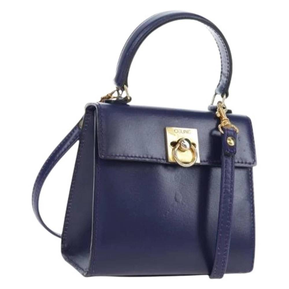 Celine Vintage Pre-owned Vintage Håndtaske - Vintage - Dame - Lilla - ONE SIZE - Uld