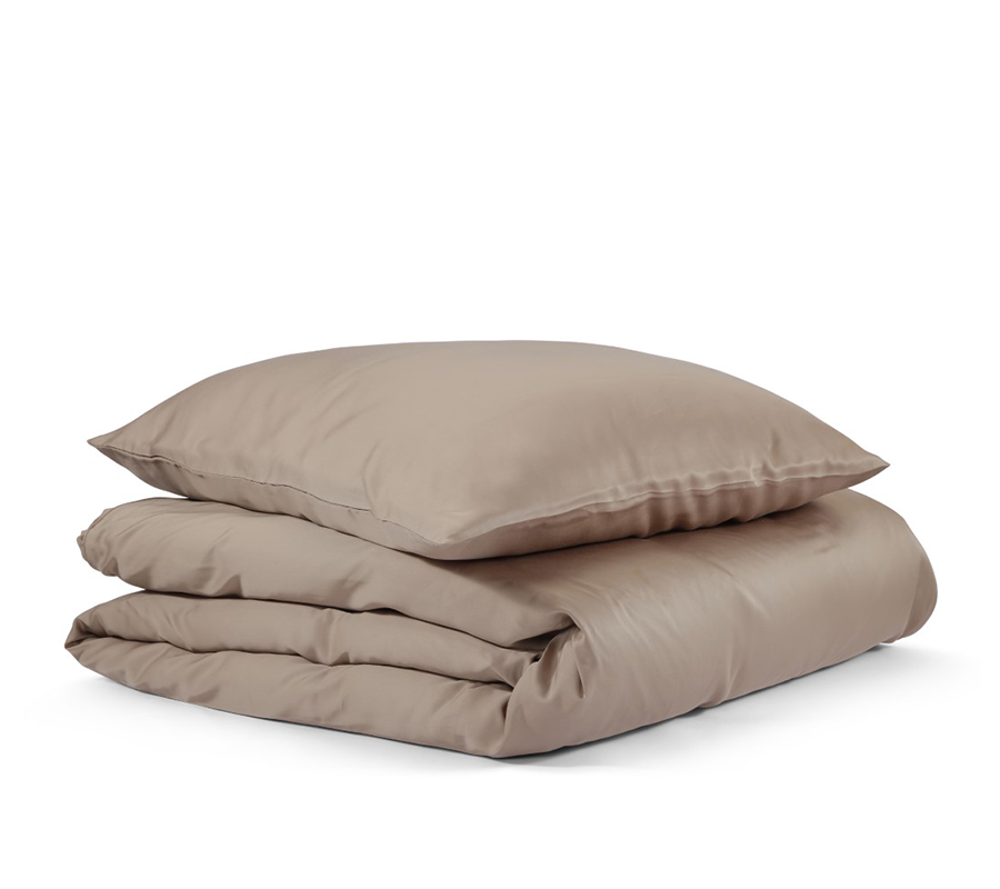 Nordic Weaving Bambus Taupe Sengetøj.