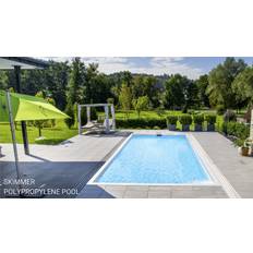 PP-pool 3,1x6,1x1,5 m. m/skimmer og hjørnetrappe (komplet pakke) - PoolOasen