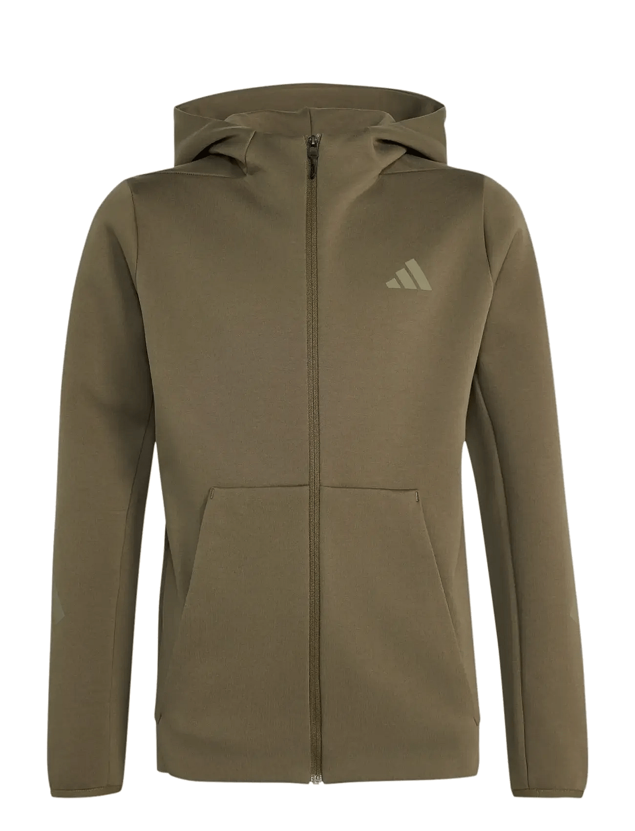 adidas Sportswear J Z.n.e. Fz Hd - Khaki green - 128