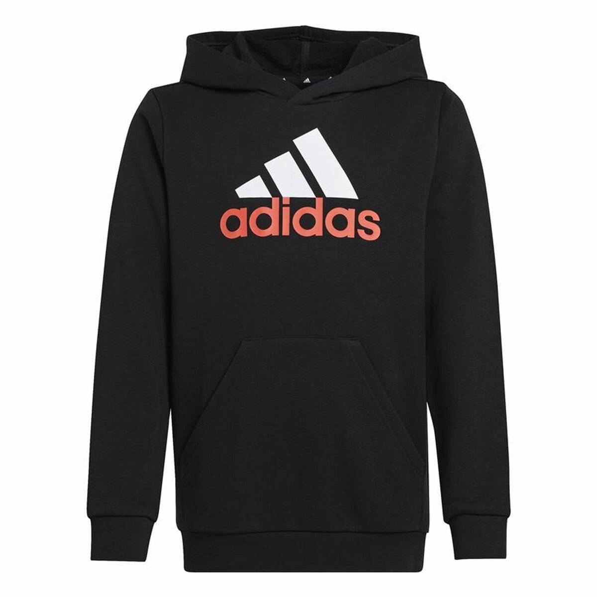 Sweatshirt med hætte til piger Adidas Essentials Sort