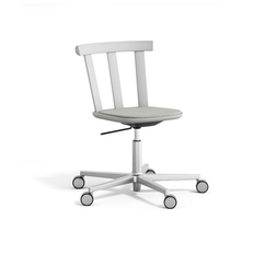 Stolab Alt stol snurrstativ klädd sits björk Hallingdal 65-110 light grey-ljusgrå 51