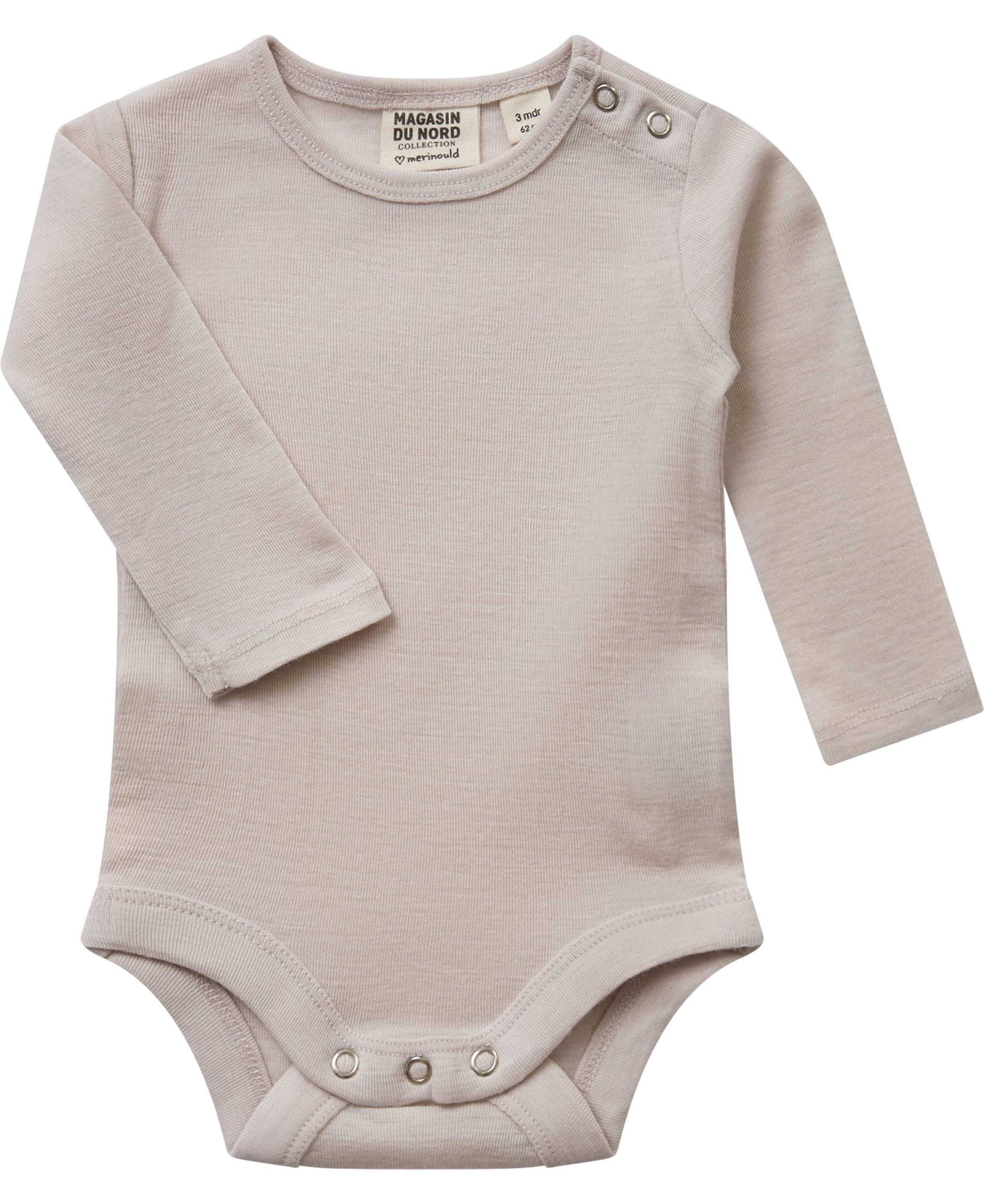 Magasin Woola 1 Body RWS Merino Wool Str 18 mdr / 86 cm Merino Ivory Bodies.