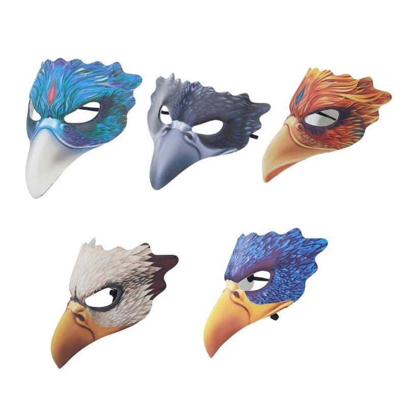 Bärbar Justerbar Hök Ansiktsmask För Cosplay Kostym Fest Halloween Karnevaler Event