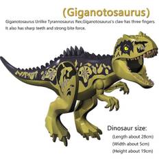 Jurassic Dinosaur World Giganotosaurus Monterade Byggesten Dyr Legetøj Figurer Børn Jul Fødselsdag Gaver - Perfekt