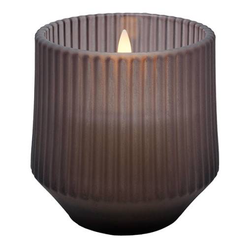 4 stk Uyuni LED duftlys, røgfarvet