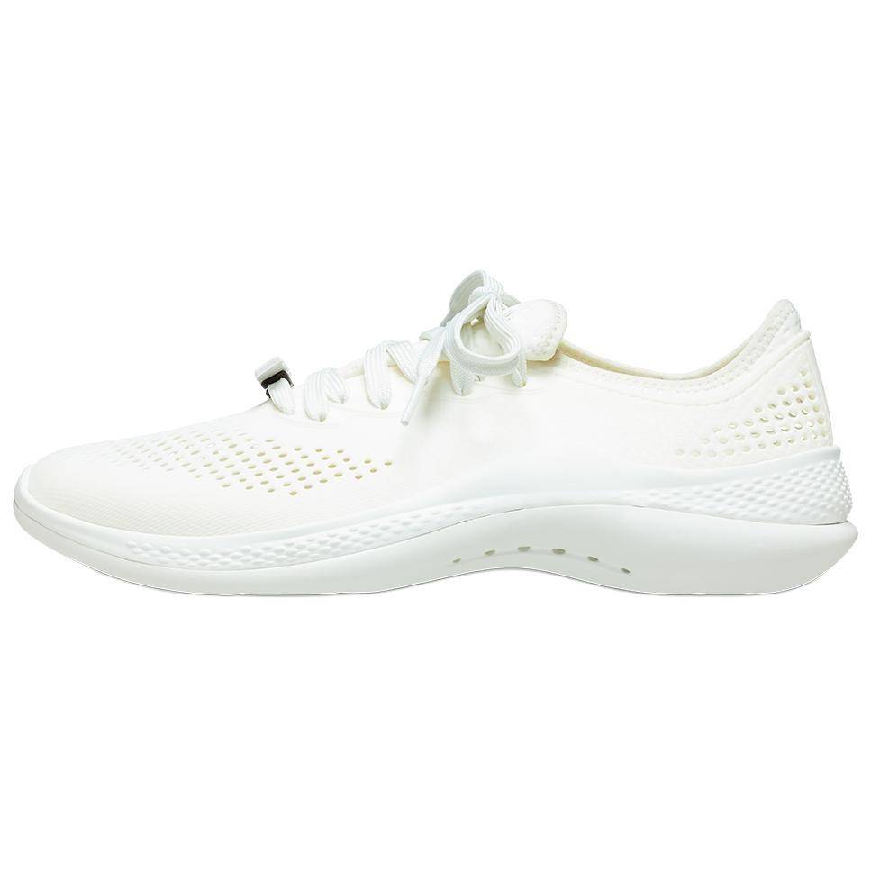 Crocs Literide Rund Tå Snörning Mode Casual Låga Sneakers Herr Vita 206715-1CV cm white