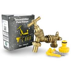 Wärmer System vattenkran 1/2 tum BSP med mässing väggplatta fixtur BS1010-2
