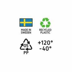 Kruka Orthex Botanica Återvunnen plast - GRÖN, 40 CM