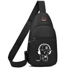 New Water-Proof Wear-Resistant Chest Bag Oxford Cloth Small Backpack Canvas Nylon Chest Shoulder Crossbody Bag Black Bag College Bag Commute Practical - Multicolor