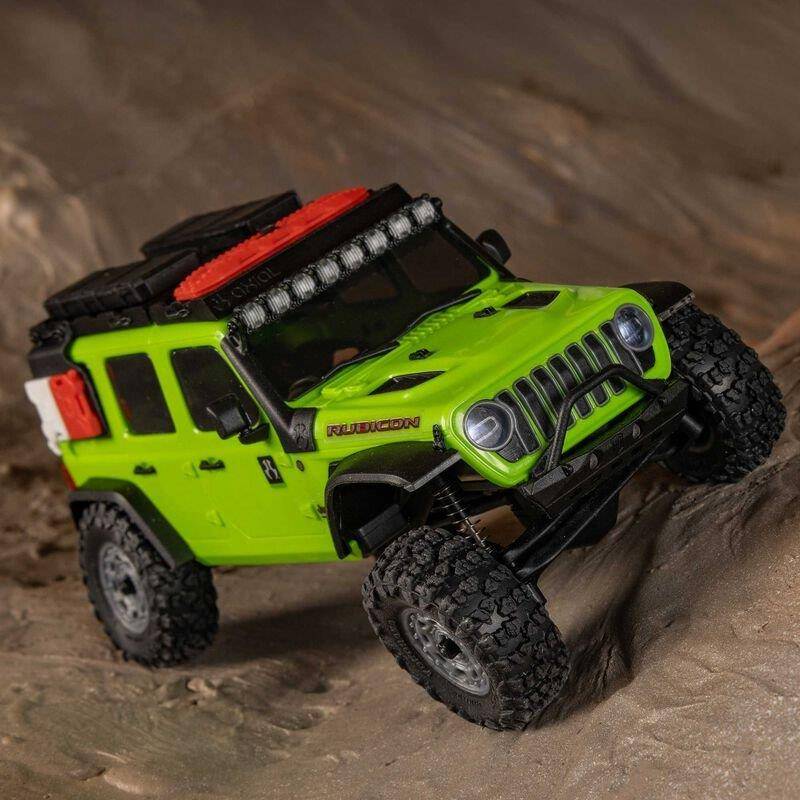 AXIAL 1/30 SCX30 Jeep Wrangler JLU 4X4 RTR Brsh RC (Batt & Char Included), Green