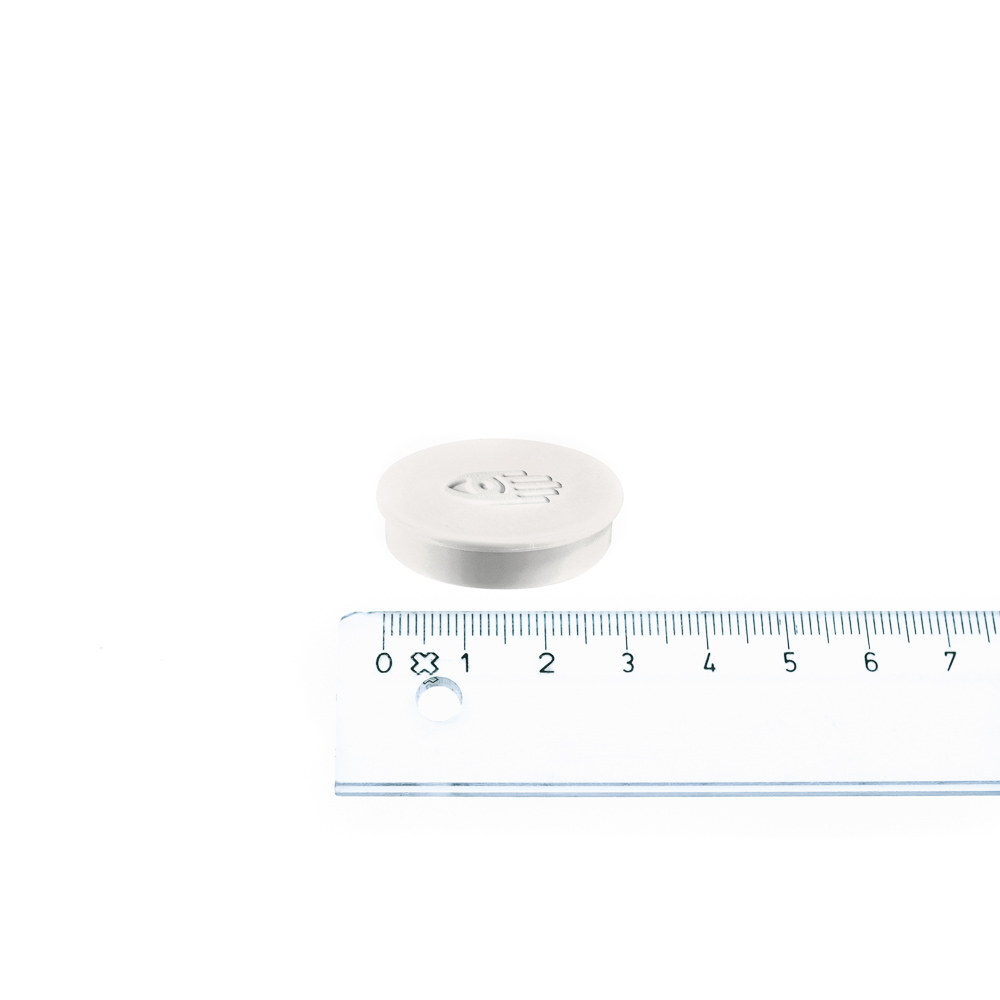 Legamaster Kontormagnet, Hvid Ø30 mm.