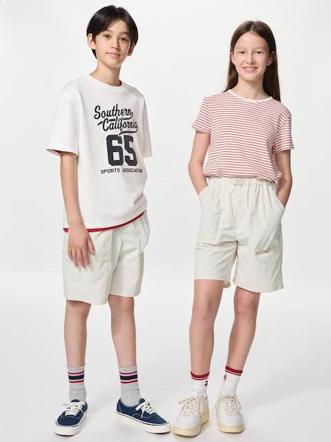 Uniqlo - Geared Shorts - Natural - 5-6 Years (120cm)