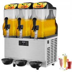 VEVOR Slushmaskin Commercial Slushy Machine 3 x 12L / 3,2 Gal Triple Bowl 72 Cups Output 220V 1300W rostfritt stål Margarita Smoothie Frozen Drink Maker