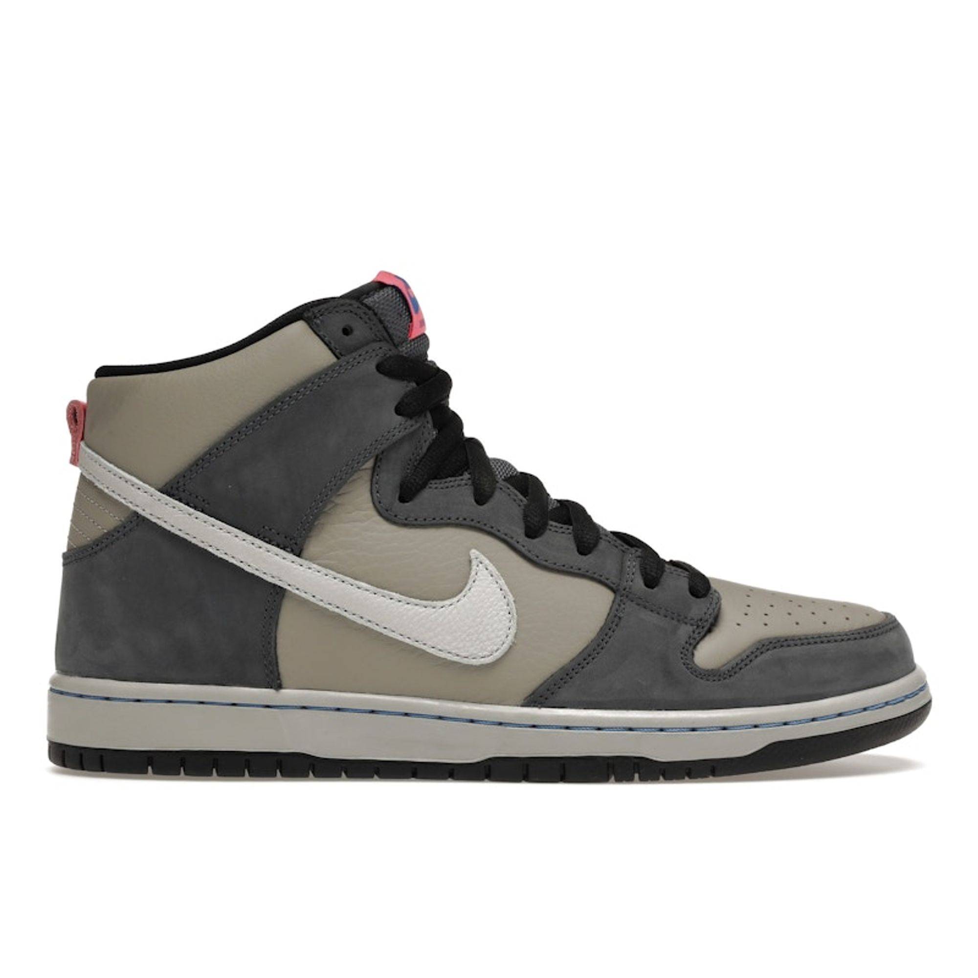 Nike Dunk High Pro SB Medium Grey Unisex Sneakers Flint-Grey Flamingo Grey-Fog DJ9800-001 44.5