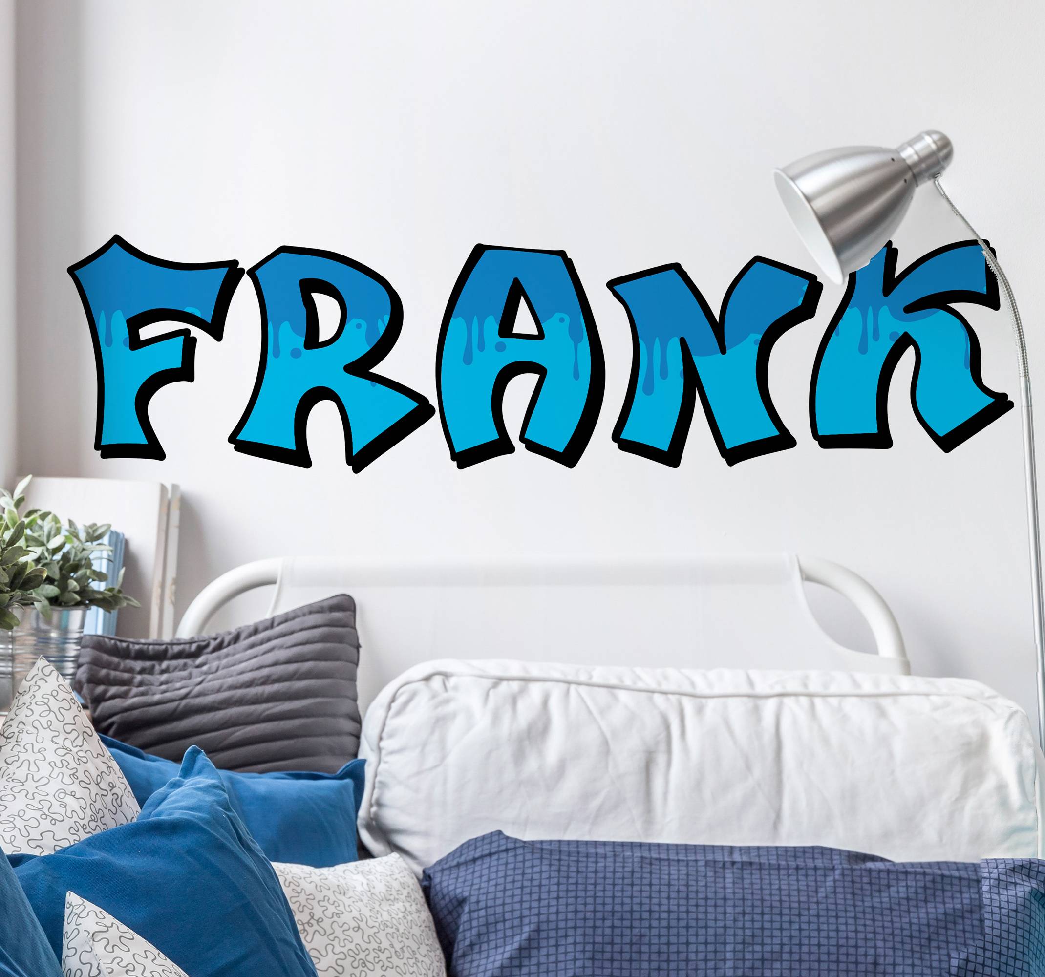 Personifierat graffiti stil namn urban dekal
