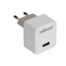 Velleman - Netadapter - 100-240V til 5Vdc / 2,4A USB hun, Hvid