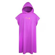 Surf Poncho Byte av handduk Snabbtorkande dräkt med huva Mikrofiber strandfilt Badhandduk Simhandduk violett