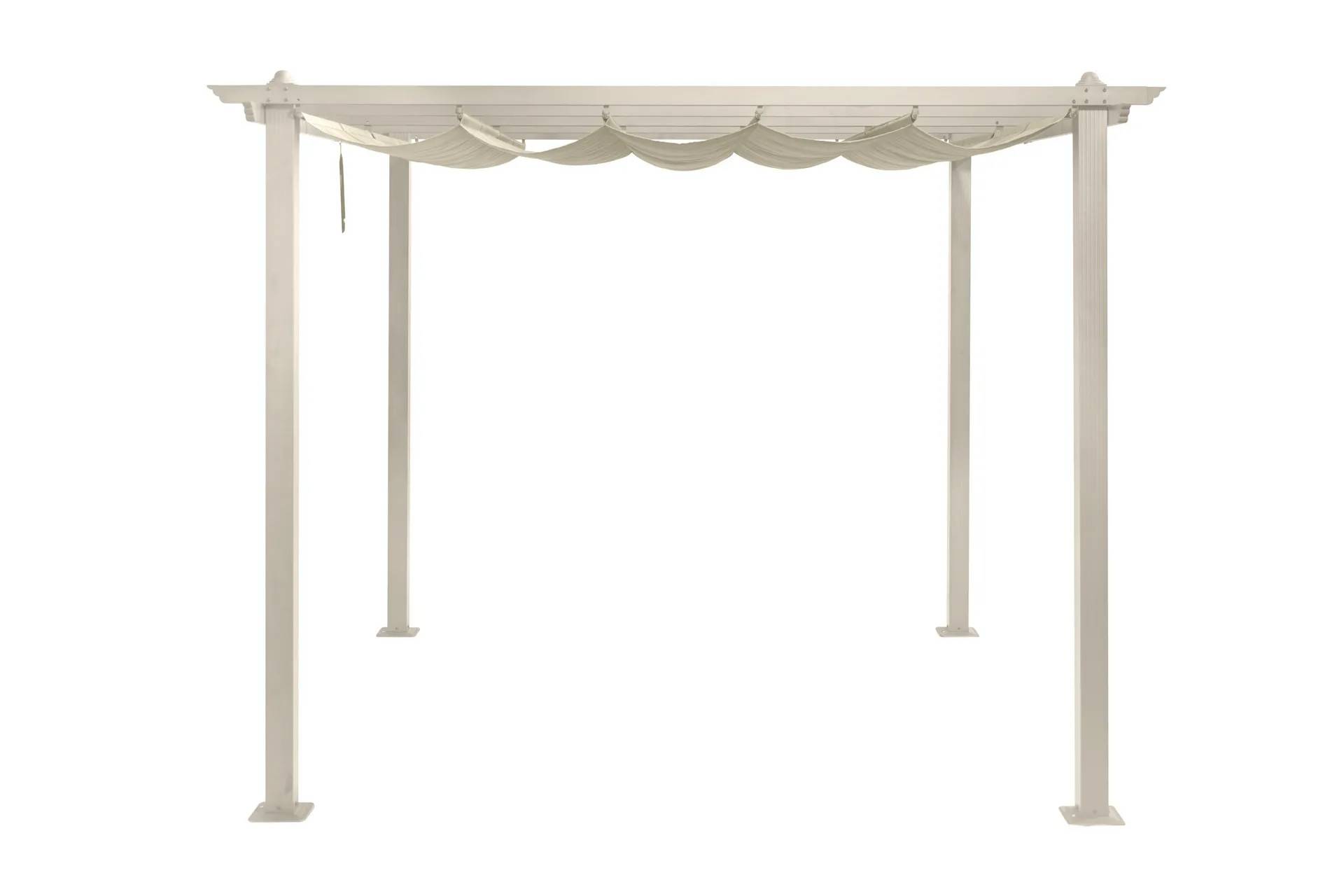 Comfort Garden Porto Pergola 3x3 m i aluminium med tak för solskydd - Beige Pergola