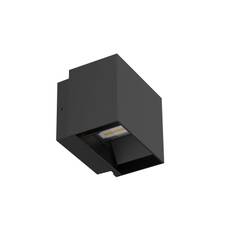 LED Cube facadelampe 10W, sort, 3000K