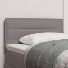 Sänggavel Linjer Design Taupe 90 cm Tyg