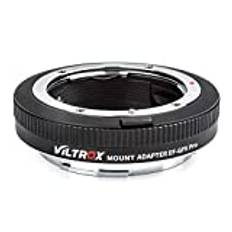 VILTROX EF-GFX Pro linsadapter autofokus linsmontering adapter med manuell bländarringlinsomvandlare kompatibel med Canon EOS EF/EF-S-objektiv till Fujifilm G-Mount GFX-kamera 100/100S/50S/50R