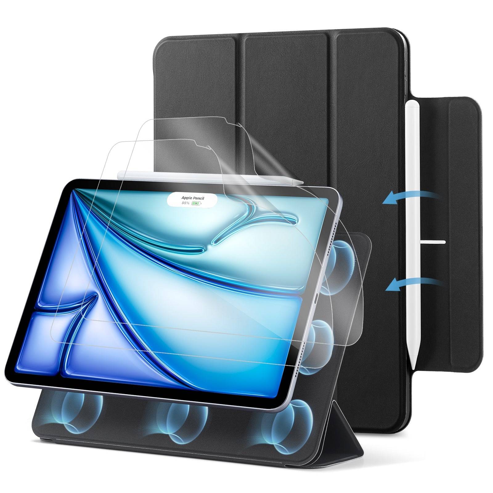 iPad Air 11ʺ (2025/2024) Rebound Art Bundle - Black - Black