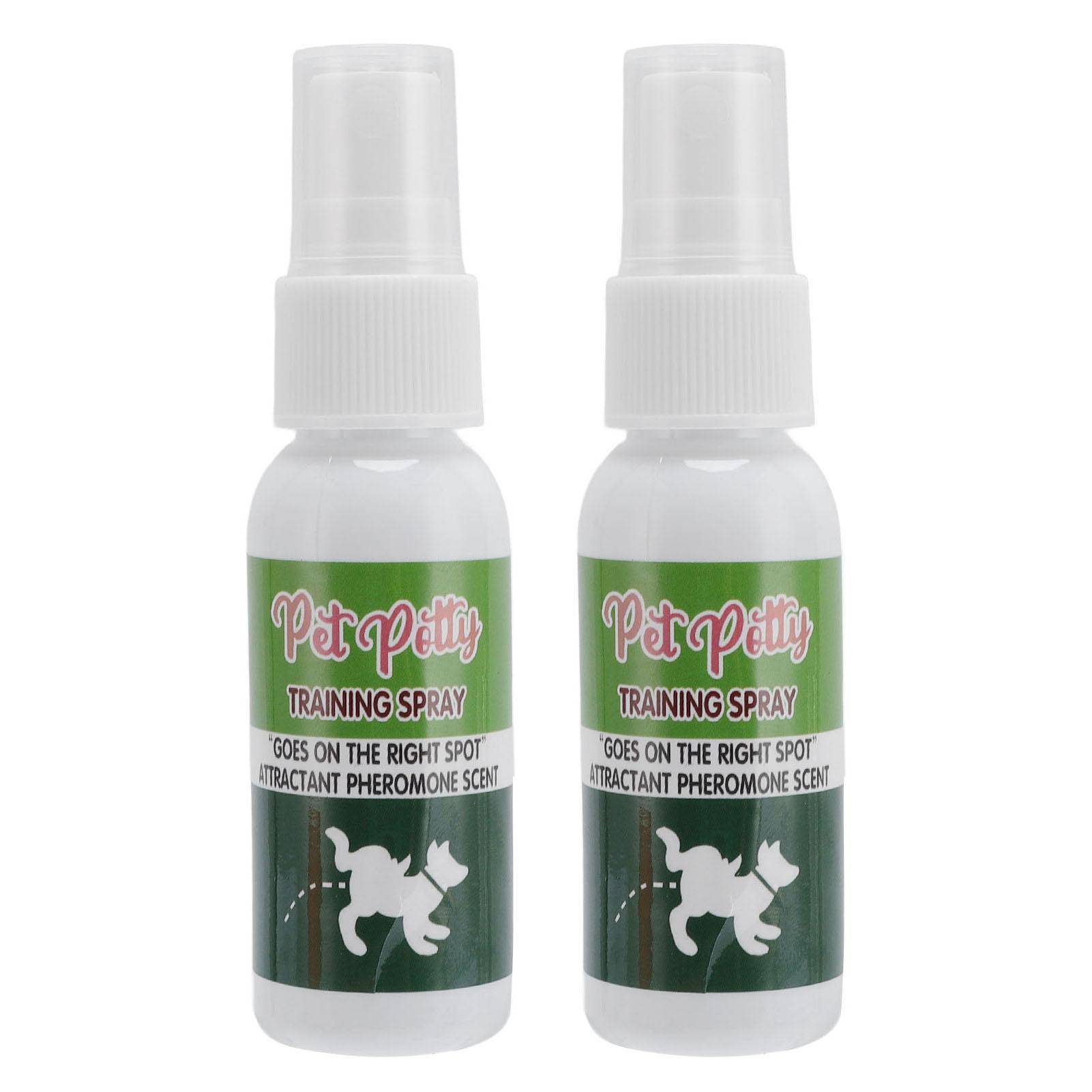 2 st Husdjur Potträning Spray 30ml Hund Valp Fast Punkt Kiss Spray för Inomhus Utomhus