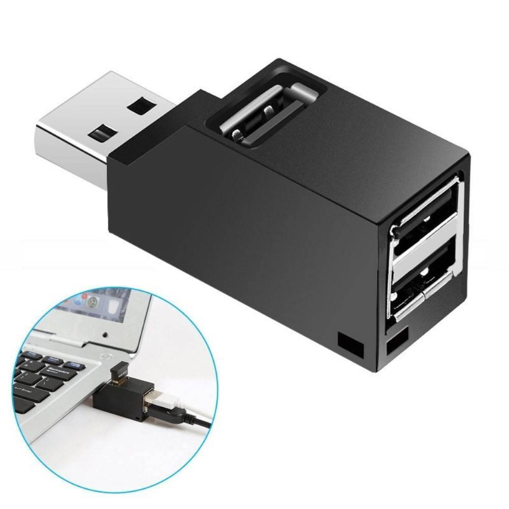 USB HUB adapter - 3x USB-A porte - Plug & play