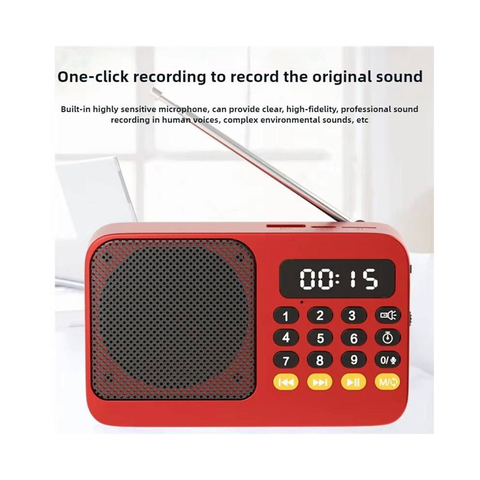 FM Radio DAB Radio Portable Small Emergency Recargable Ham Sound Box Vintage Music Speaker Mp3 Player D