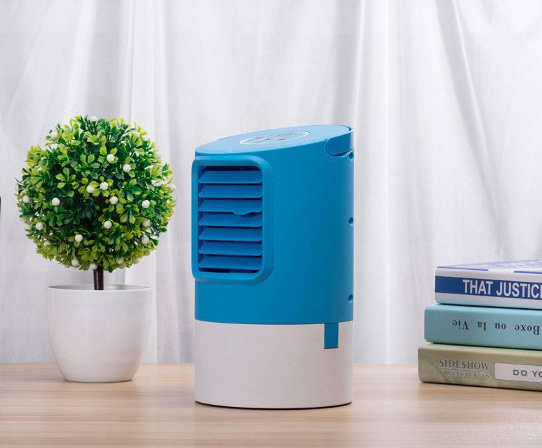 Humidifying desktop air conditioner fan - Blue / AU