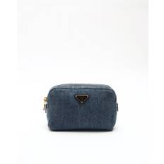 Prada Denim Toiletry Pouch - Blue