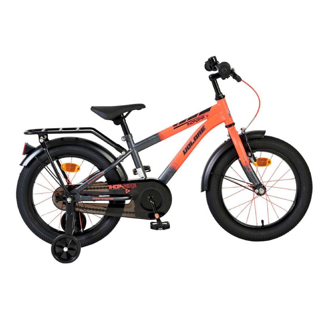 Thombike 16 Tommer Orange og Grå Børnecykel 616600