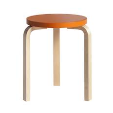 Stool 60 - Birch/Orange