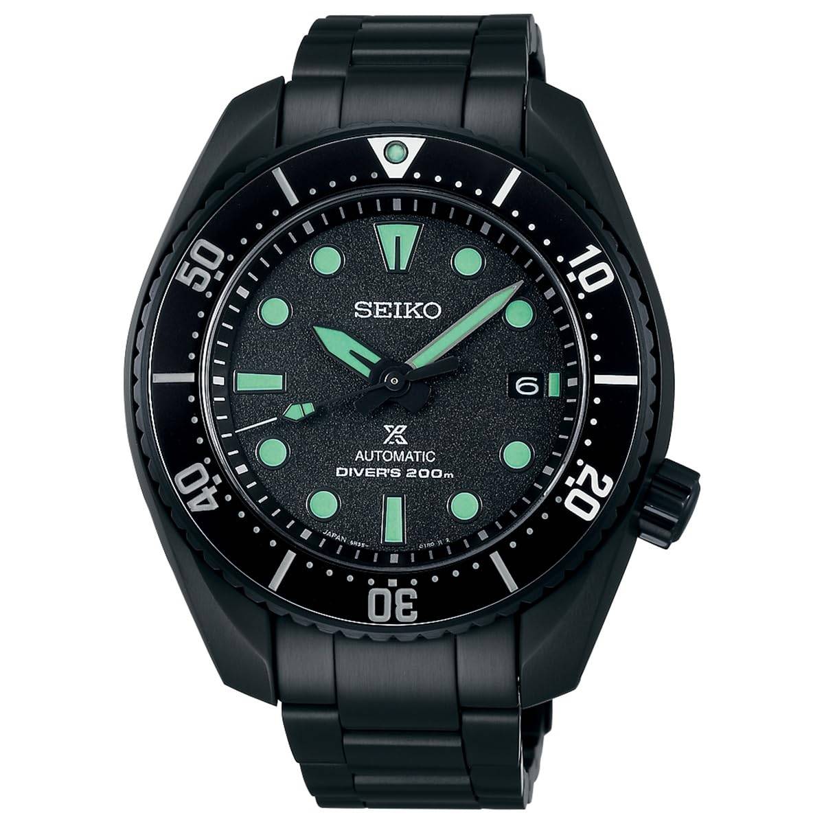 SEIKO PROSPEX Diver Scuba Mekanisk Automatisk Core Shop Exklusiv Diver Scuba The Black Series Begränsad Upplaga Klocka SBDC193 [SEIKO] Herr