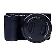 Easy Hood ZV-E10 kamerafodral skydd skal för Sony ZV-E10 digitalkamera, skyddar kameran från repor och friktion med mjukt silikonmaterial (svart)