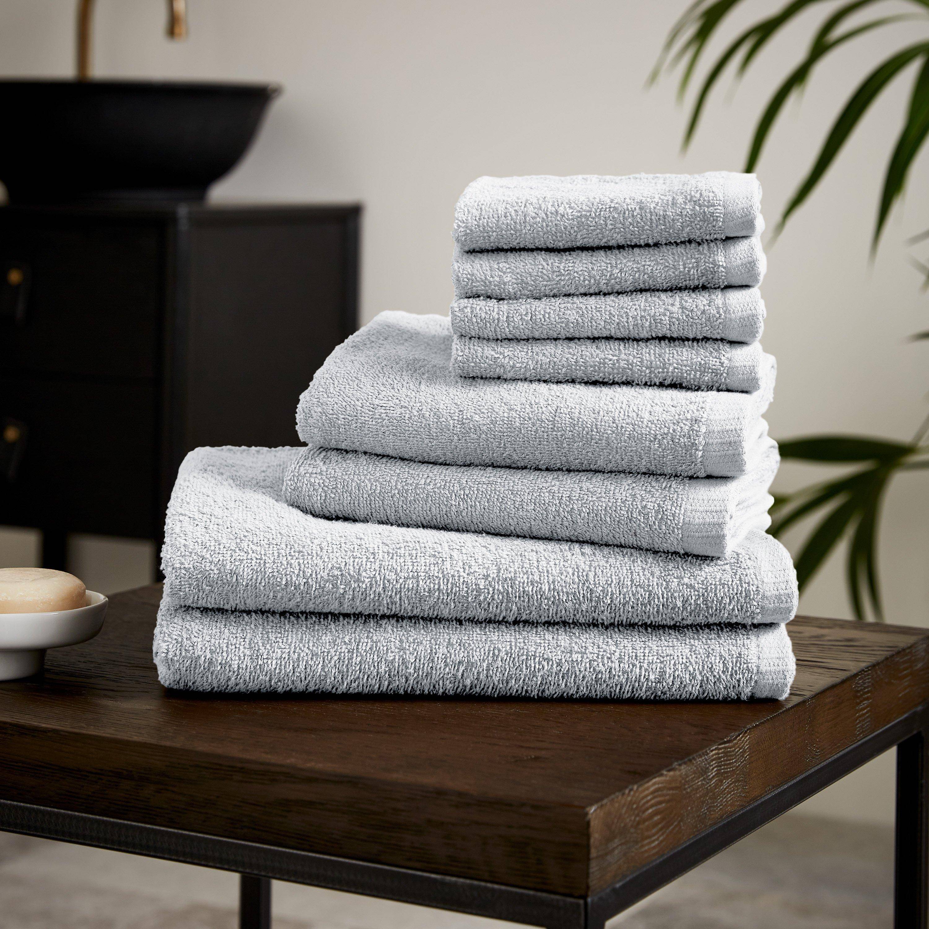Catherine Lansfield Quick Dry Cotton 8 Piece Towel Set