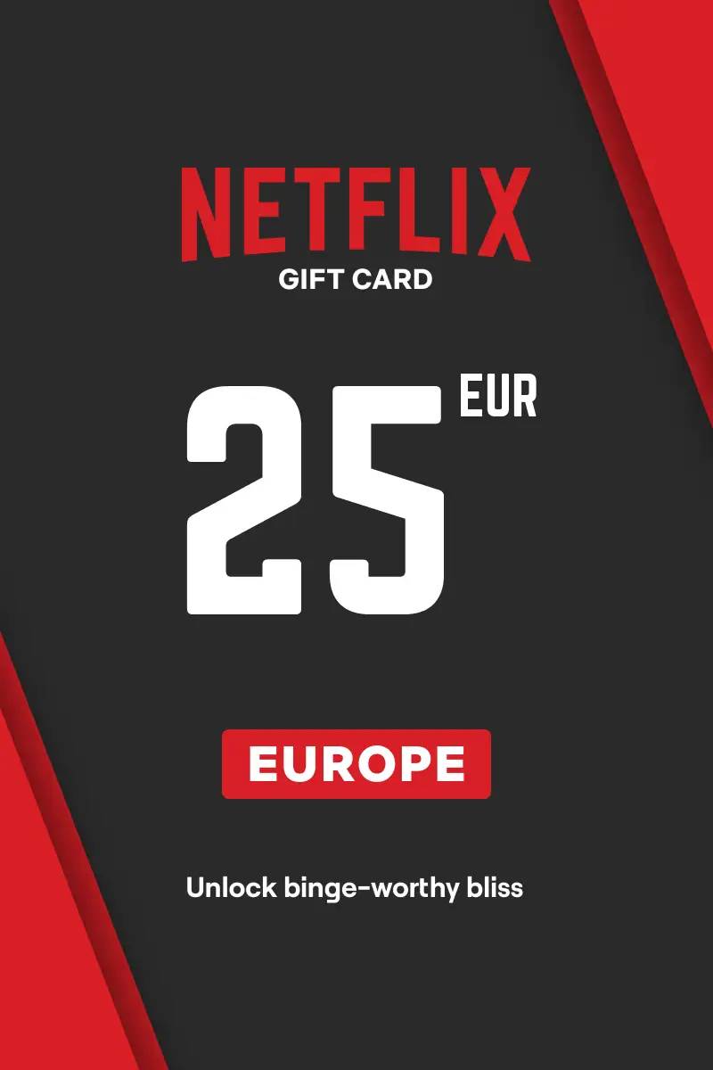 Netflix €25 EUR Gift Card (EU) - Digital Code.
