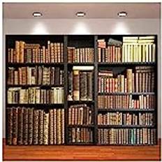 Bokhylla kontor foto bakgrund vintage bibliotek dekoration fotografi bakgrund videor fotografering studio rekvisita banderoll 240 x 180 cm