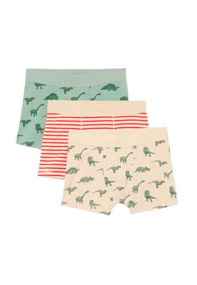 RIKIKI Boxershorts TEDDY, 3-pack Kalsonger Grön 110/116
