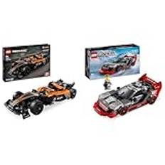 LEGO Technic NEOM McLaren Formula E Race Car, Rennwagen Spielzeug & Speed Champions Audi S1 e-tron Quattro Rennwagen Set