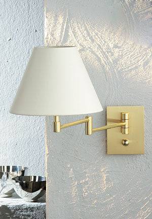 Væglampe 8140 Holtkötter - Hvid / Håndbørsted gammel bronze