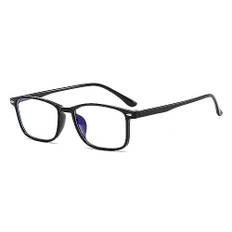 Suertree Blåljusfilter avståndsglasögon lätta kortsiktiga glasögon mode Myopia glasögon för kvinnor män svart – 0,5 dioptrier